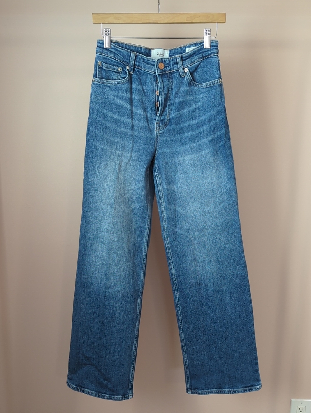 Rails Blue High-Rise Wide Leg High Rise Jeans